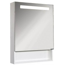 Зеркальный шкаф Comforty Никосия 60 00-00014145 с подсветкой Белый глянцевый