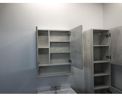 Зеркальный шкаф Comforty Никосия 60 00004138878 Дуб белый