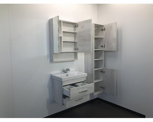 Зеркальный шкаф Comforty Никосия 60 00004138878 Дуб белый