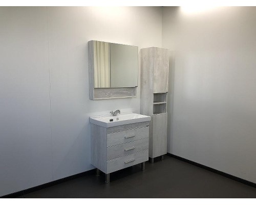 Зеркальный шкаф Comforty Никосия 80 00004138838 Дуб белый