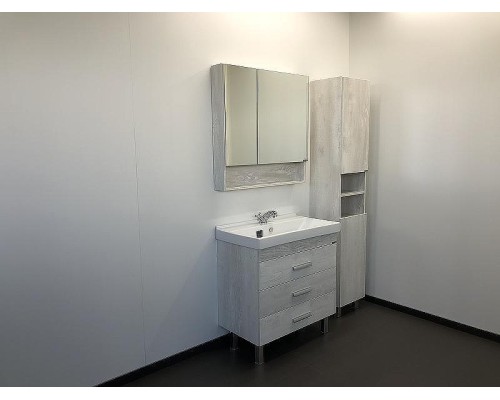 Зеркальный шкаф Comforty Никосия 80 00004138838 Дуб белый