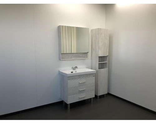 Зеркальный шкаф Comforty Никосия 80 00004138838 Дуб белый