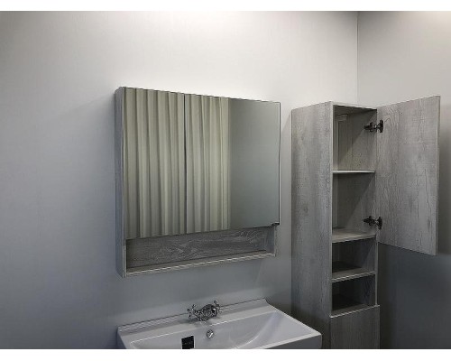 Зеркальный шкаф Comforty Никосия 80 00004138838 Дуб белый