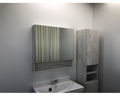 Зеркальный шкаф Comforty Никосия 80 00004138838 Дуб белый