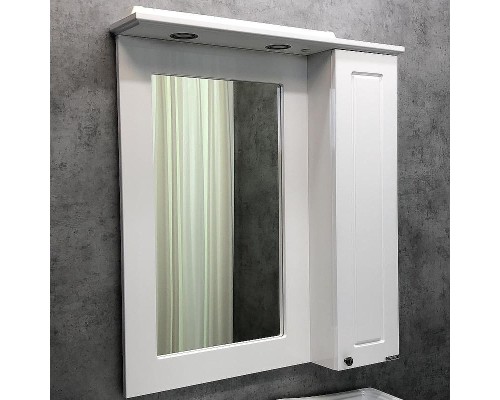 Зеркальный шкаф Comforty Палермо 80 00004139246 Белый глянец
