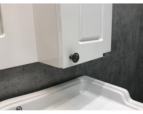 Зеркальный шкаф Comforty Палермо 80 00004139246 Белый глянец