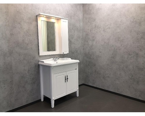 Зеркальный шкаф Comforty Палермо 80 00004139246 Белый глянец