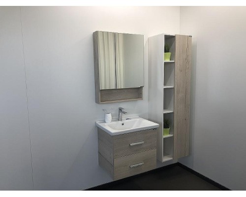 Зеркальный шкаф Comforty Парма 60 00004143488 Дуб дымчатый