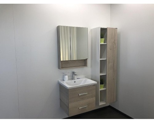 Зеркальный шкаф Comforty Парма 60 00004143488 Дуб дымчатый