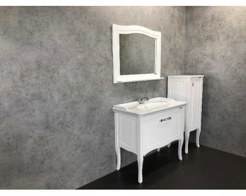 Зеркало Comforty Павия 100 00004147986 Белый глянец