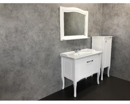 Зеркало Comforty Павия 100 00004147986 Белый глянец