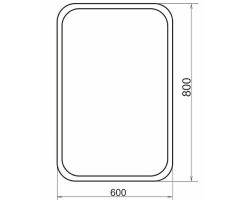 Зеркало Comforty Пион 60 00-00012704 с подсветкой с сенсорным выключателем