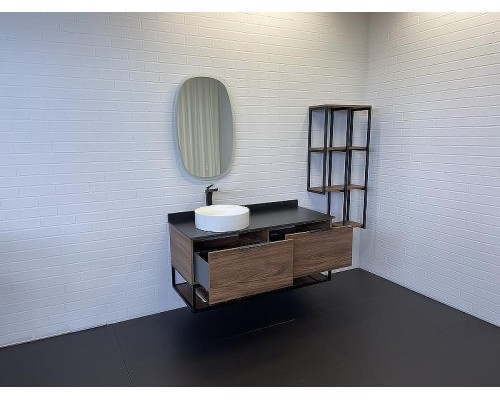 Стеллаж Comforty Порто 50 00-00000829 подвесной Дуб темно-коричневый