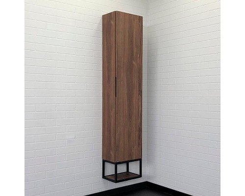 Шкаф пенал Comforty Порто 35 00-00009982 подвесной Дуб темно-коричневый