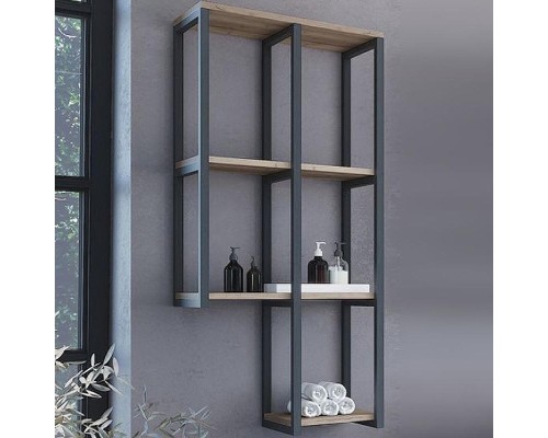 Стеллаж Comforty Порто 50 00-00010675 подвесной Дуб дымчатый