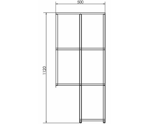 Стеллаж Comforty Порто 50 00-00010675 подвесной Дуб дымчатый