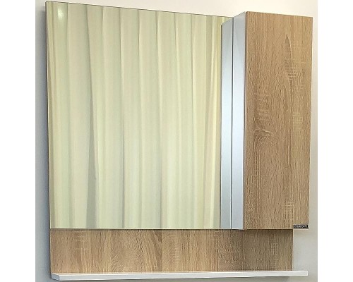 Зеркальный шкаф Comforty Рига 80 00004139024 Дуб сонома