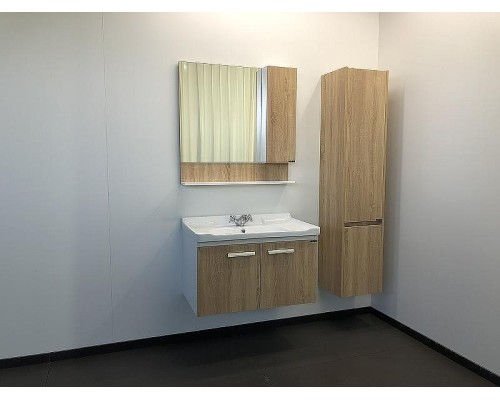 Зеркальный шкаф Comforty Рига 80 00004139024 Дуб сонома