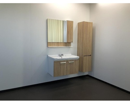 Зеркальный шкаф Comforty Рига 80 00004139024 Дуб сонома