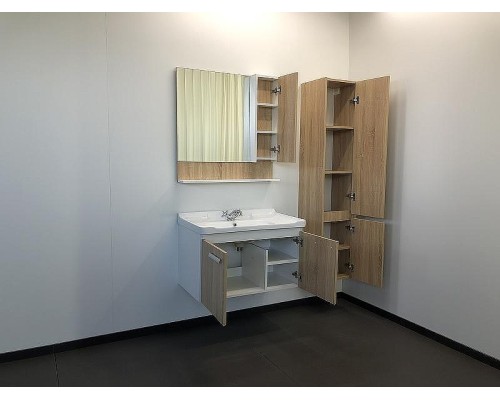 Зеркальный шкаф Comforty Рига 80 00004139024 Дуб сонома