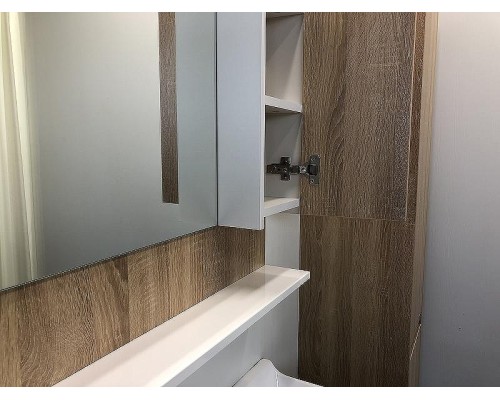 Зеркальный шкаф Comforty Рига 80 00004139024 Дуб сонома