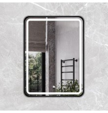 Зеркало Comforty Ситара 60 00-00017861 с подсветкой цвет Черный с бесконтактным выключателем и подогревом