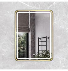 Зеркало Comforty Ситара 60 00-00017863 с подсветкой цвет Золото с бесконтактным выключателем и подогревом