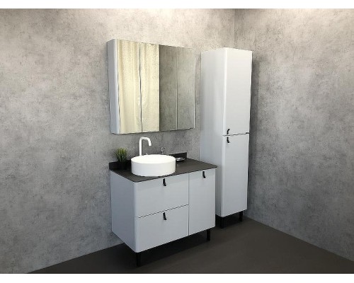 Шкаф пенал Comforty Сорренто 40 00-00000818 Светло серый