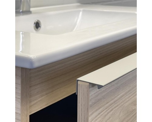 Тумба с раковиной Comforty Тургояк 75 00-00020597 подвесная Дуб светлый