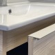 Тумба с раковиной Comforty Тургояк 75 00-00020597 подвесная Дуб светлый
