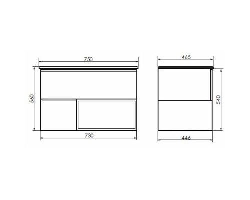 Тумба с раковиной Comforty Тургояк 75 00-00020597 подвесная Дуб светлый