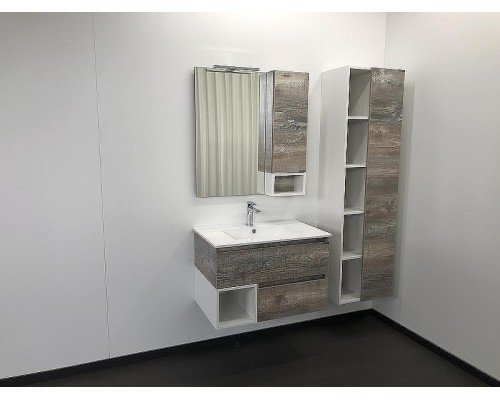 Зеркальный шкаф Comforty Турин 75 00004144198 Дуб бежевый