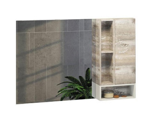 Зеркало со шкафом Comforty Турин 120 00004137136 Дуб бежевый