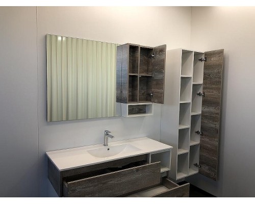 Зеркало со шкафом Comforty Турин 120 00004137136 Дуб бежевый