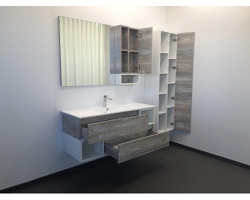 Шкаф пенал Comforty Турин 45 00004136455 подвесной Дуб бежевый