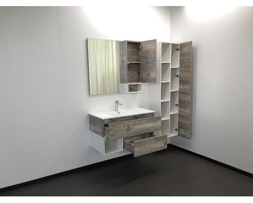 Шкаф пенал Comforty Турин 45 00004136455 подвесной Дуб бежевый