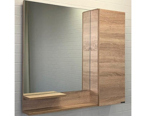 Зеркало со шкафом Comforty Варна 90 R 00-00009918 Дуб сонома