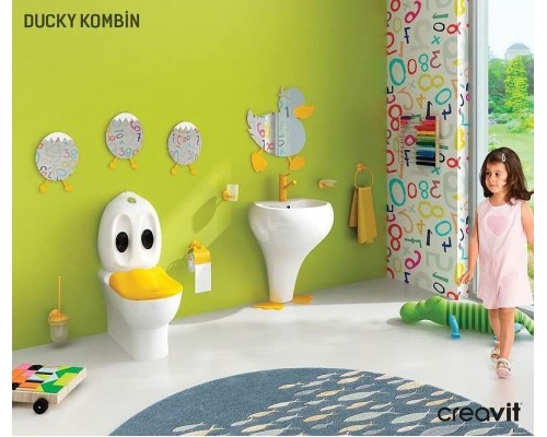 Зеркало Creavit Ducky DC30035-B детское Желтое