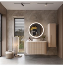 Зеркало Creavit Rayas 85 RY1085.01.PU с подсветкой цвет Пудра