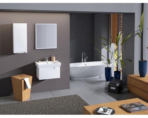 Тумба под раковину Dreja Eco Tiny 50 99.1901 подвесная Белая