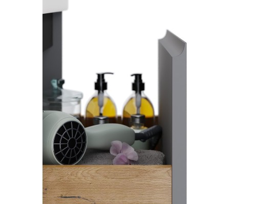 Тумба под раковину Dreja Luxury 55 99.2011 подвесная цвет Серый базальт