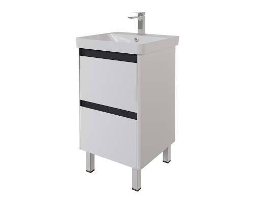 Тумба под раковину Dreja Luxury Plus 50 99.2027 подвесная/напольная цвет Белый матовый