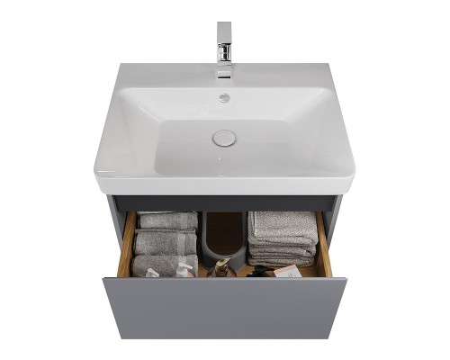 Тумба под раковину Dreja Luxury Plus 50 99.2027 подвесная/напольная цвет Белый матовый