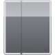 Зеркальный шкаф Dreja Point 70 99.9033 с подсветкой Белый с инфракрасным выключателем