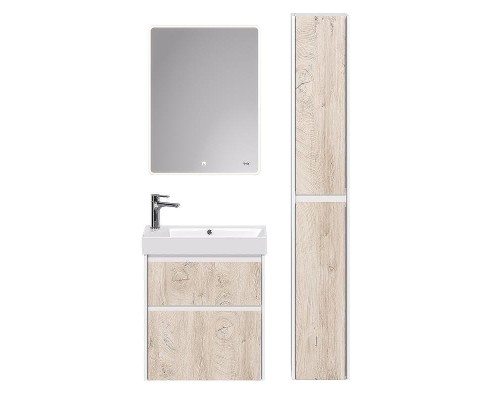 Шкаф пенал Dreja Slim 30 99.0504 Дуб кантри Белый глянец