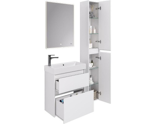 Шкаф пенал Dreja Slim 30 99.0406 подвесной Белый глянец