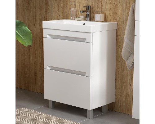 Тумба под раковину Equil Corner 60 tnCRNR60.2Y-06 цвет Белый софт