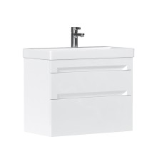 Тумба под раковину Equil Corner 70 tpCRNR70.2Y-06 подвесная цвет Белый софт