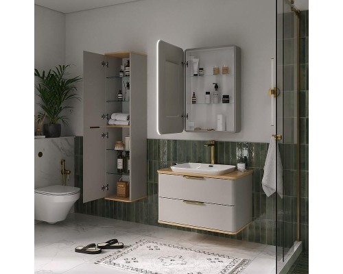 Шкаф пенал Equil Desert 36 ppDSRT36.R/L-25 подвесной цвет Амарок Дуб