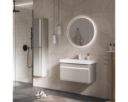 Шкаф пенал Equil Elegante 36 ppELGNT36.R-24.26 подвесной с подсветкой цвет Амарок Белый